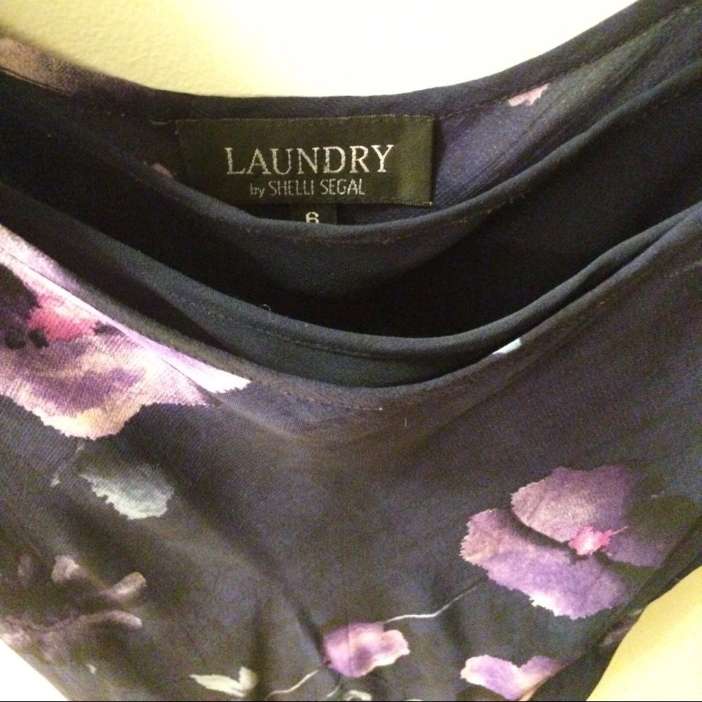 🌈 Vintage Laundry by Shelli Segal Floral Dress - Picture 2 of 4